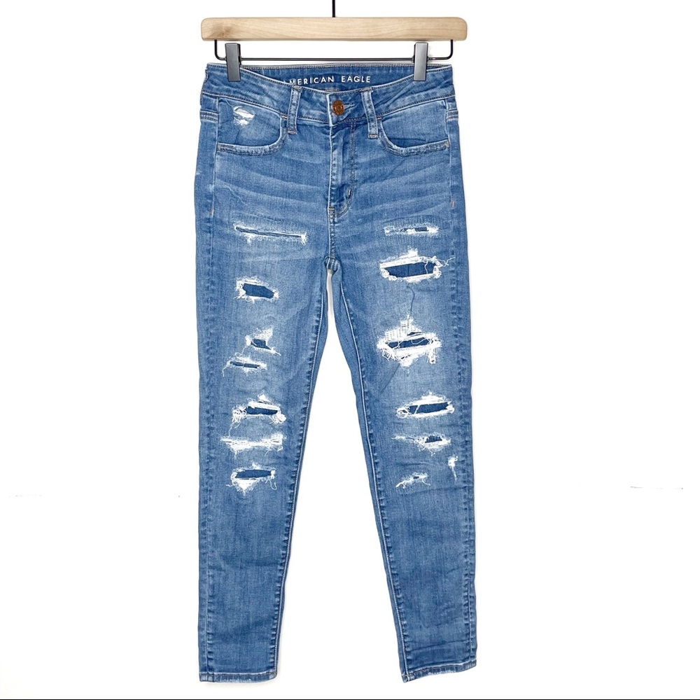 AMERICAN EAGLE Hi-Rise Jegging Crop Jeans - Picture 3 of 10